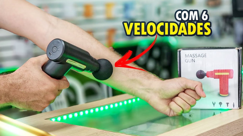 Massageador Elétrico Portátil com 4 Cabeças