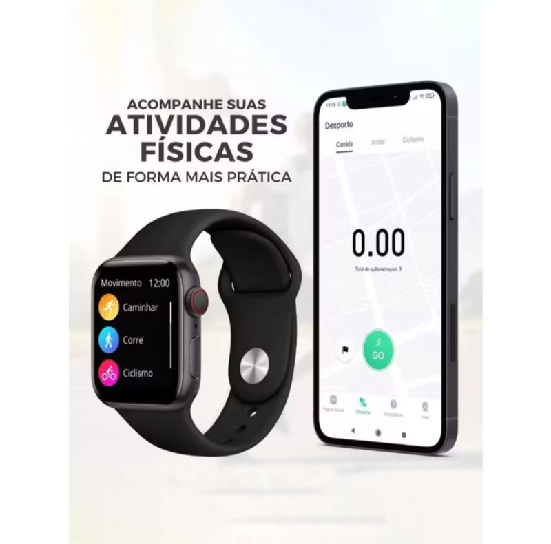 SMARTWATCH X9 PRO Relógio Inteligente Unissex Monitor de Mensagens Redes Sociais