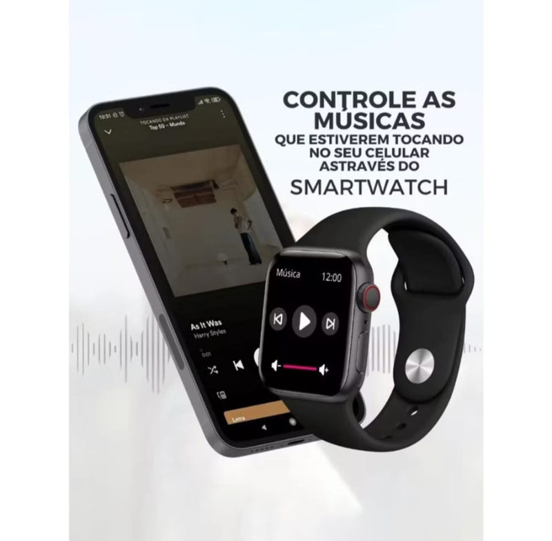 SMARTWATCH X9 PRO Relógio Inteligente Unissex Monitor de Mensagens Redes Sociais