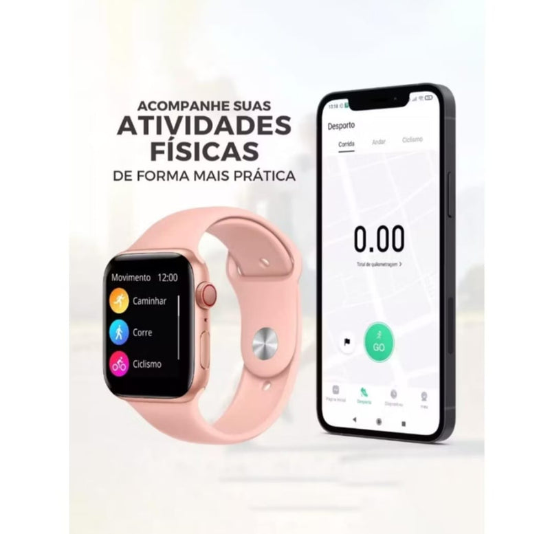 SMARTWATCH X9 PRO Relógio Inteligente Unissex Monitor de Mensagens Redes Sociais